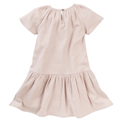 Musselin Kleid - rosa
